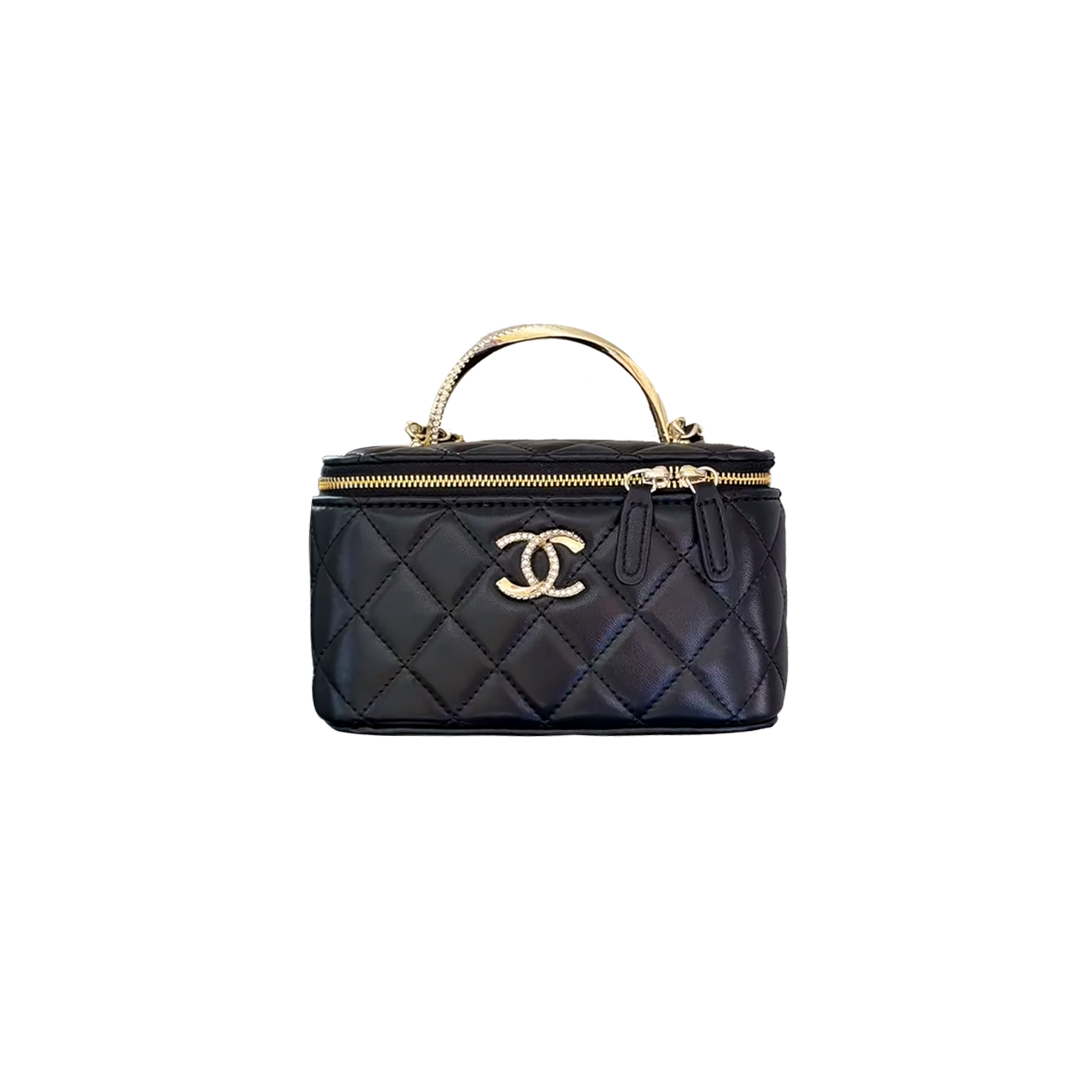 CHANEL 24K DIAMOND STITCHED CHAIN SHOULDER HANDBAG AP4317 (17*9.5*8m)